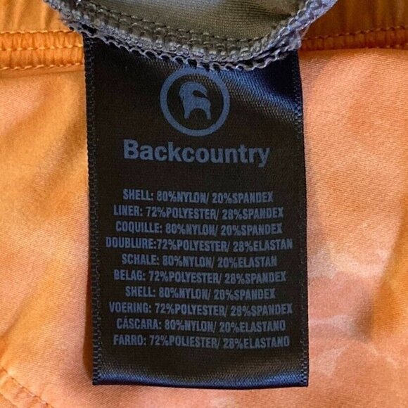Backcountry Olympus Active Running Skort Med Melon Orange - Picture 9 of 10